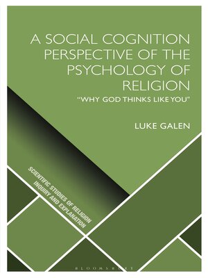 cover image of A Social Cognition Perspective of the Psychology of Religion
